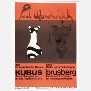 Prof. Paul Wunderlich, originalgraphisches Plakat