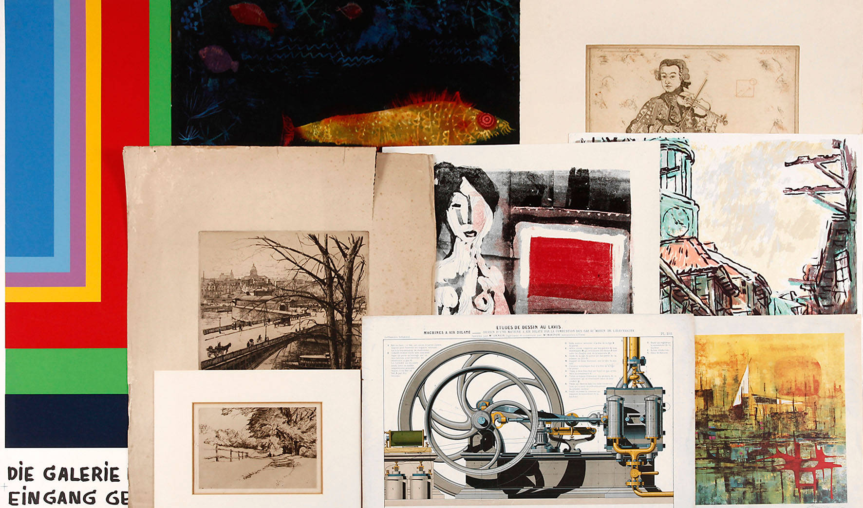 Konvolut Graphik 19./20. Jh.