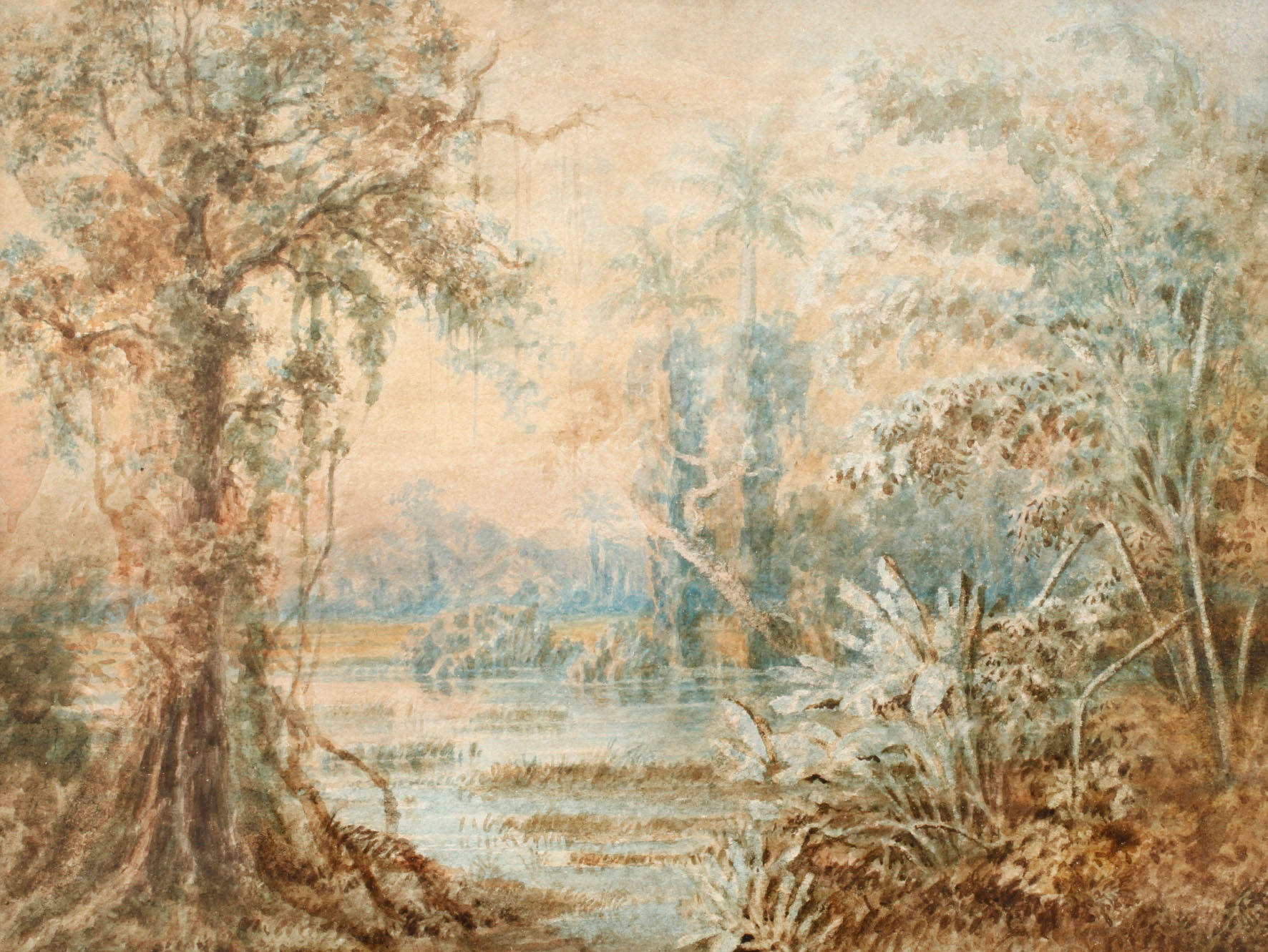 Anton Goering, attr., Südamerikanische Landschaft