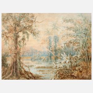 Anton Goering, attr., Südamerikanische Landschaft