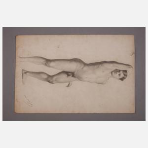 Karl Robiczek, Drei Männeraktzeichnungen