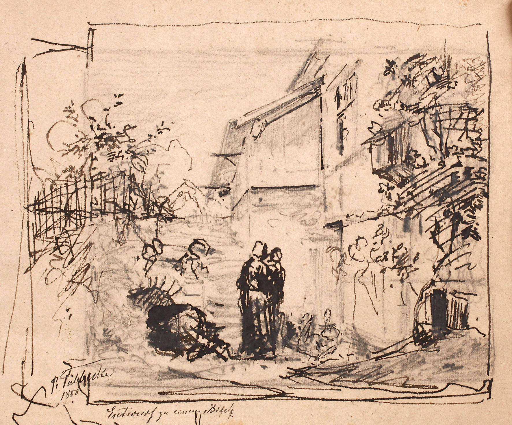 Prof. Paul Tübbecke, ”Entwurf zu einem Bilde”