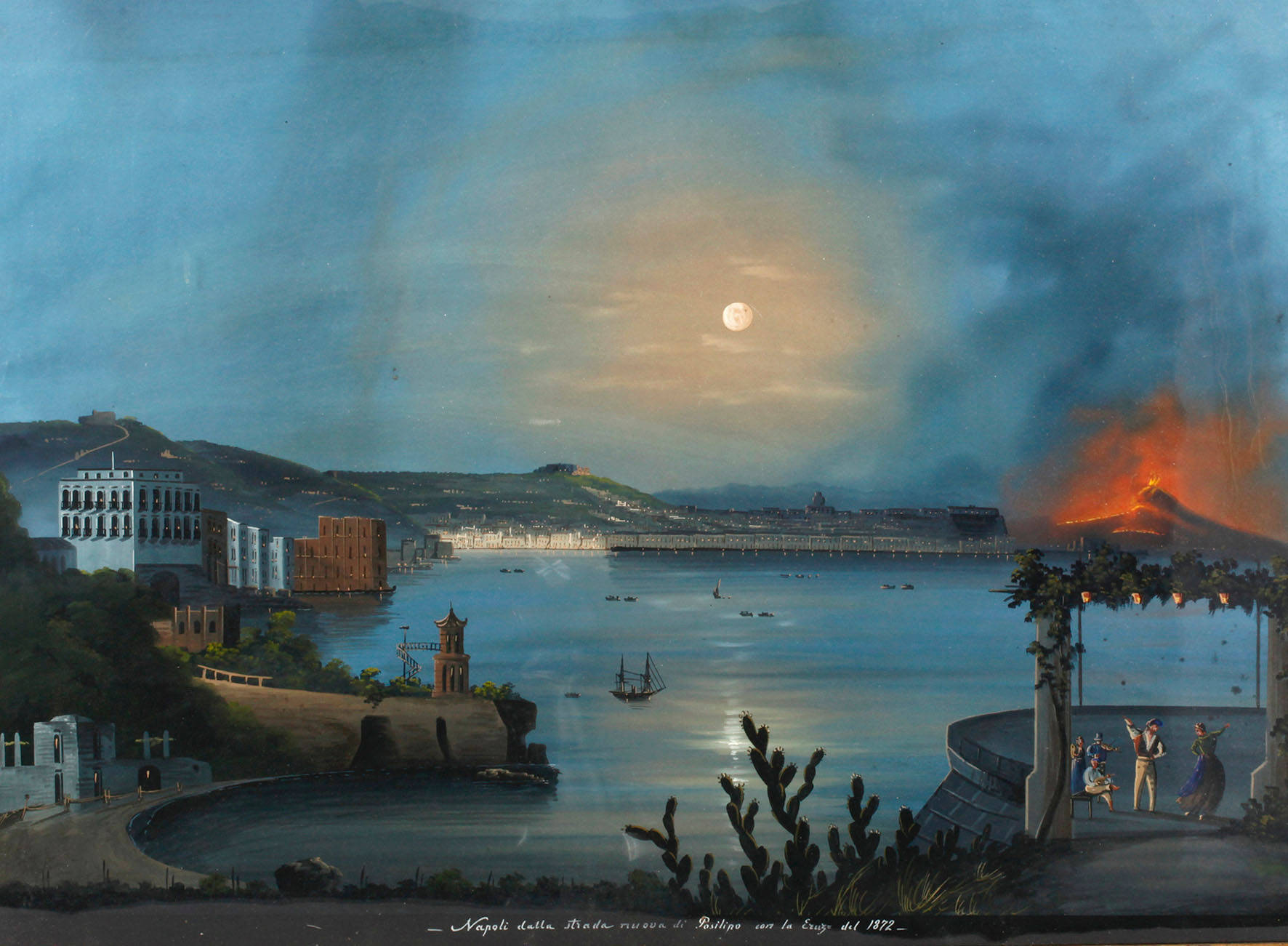 Der Golf von Neapel bei Nacht