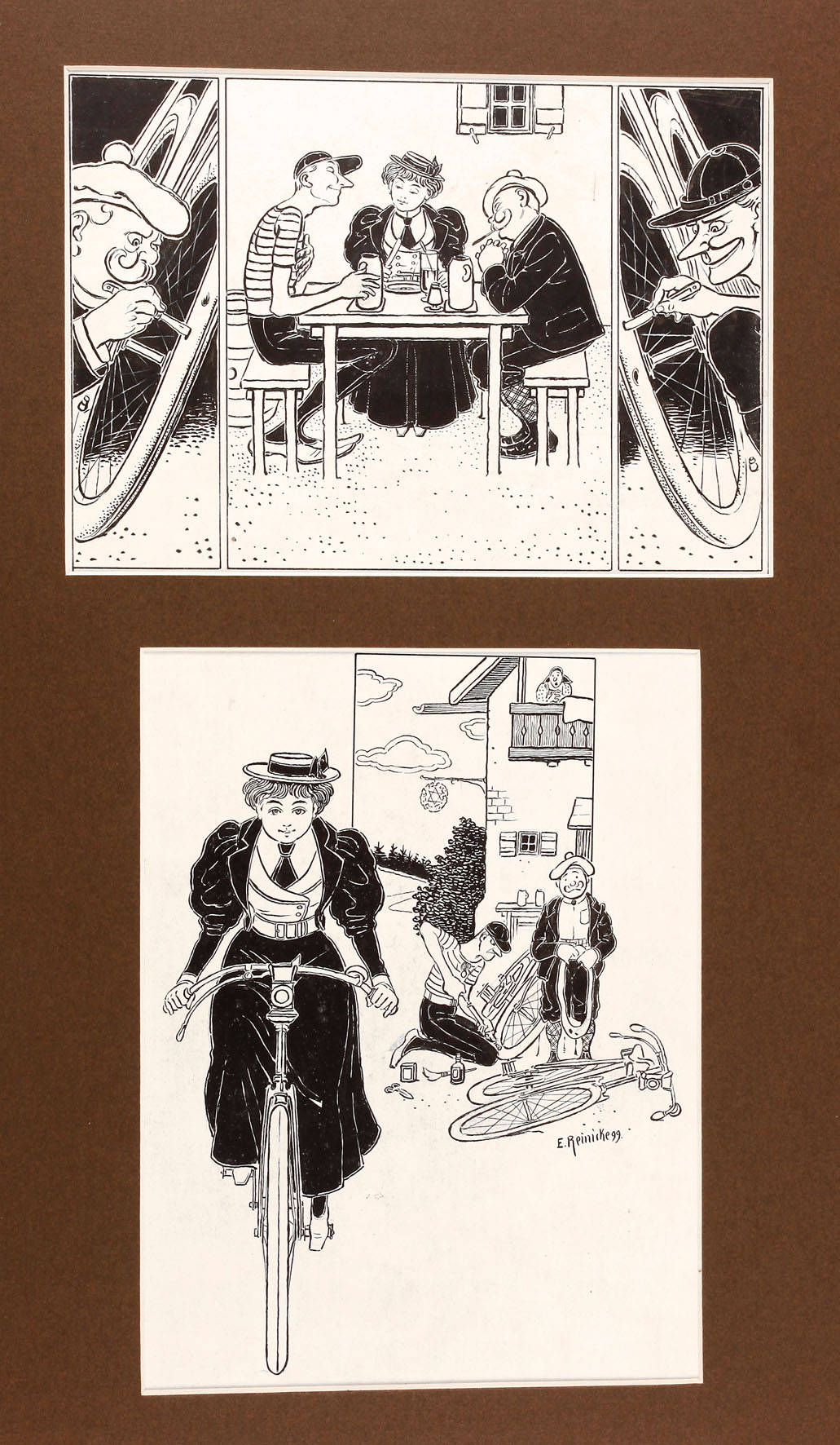 Emil Reinicke, ”Die eifersüchtigen Radler”