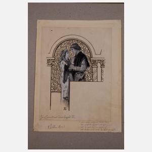 Zwei Historien-Illustrationen