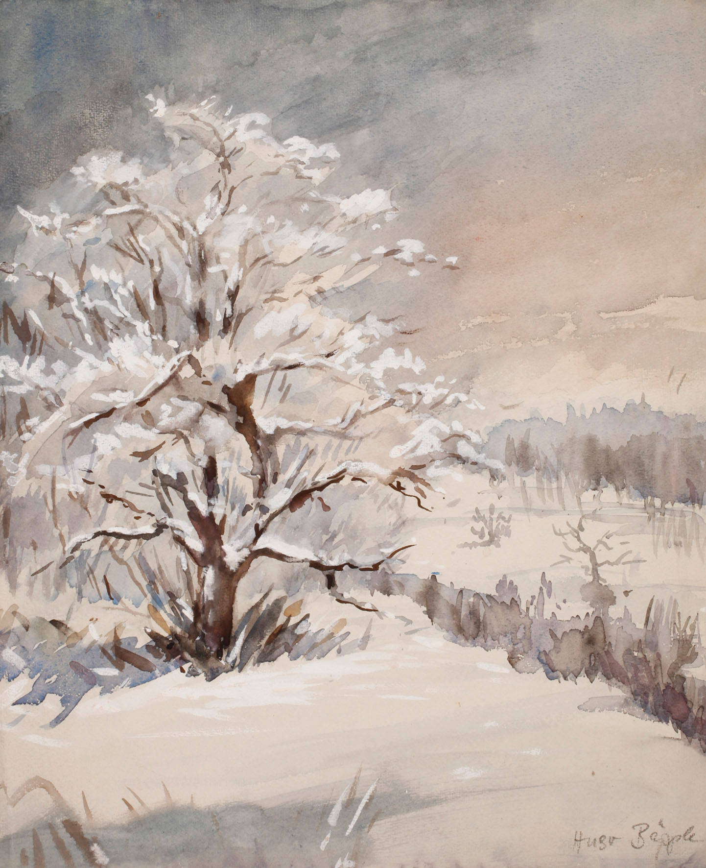 Prof. Hugo Bäppler, Winterlandschaft