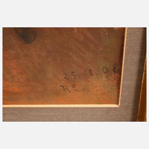 Richard Eschke, attr., Geiger am Klavier