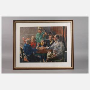 Sebastian Leicht, Bei der Weinverkostung