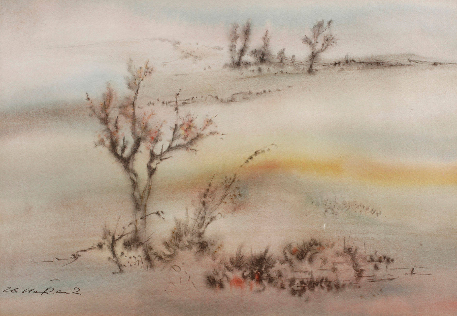 Caspar Walter Rauh, Frühlingslandschaft