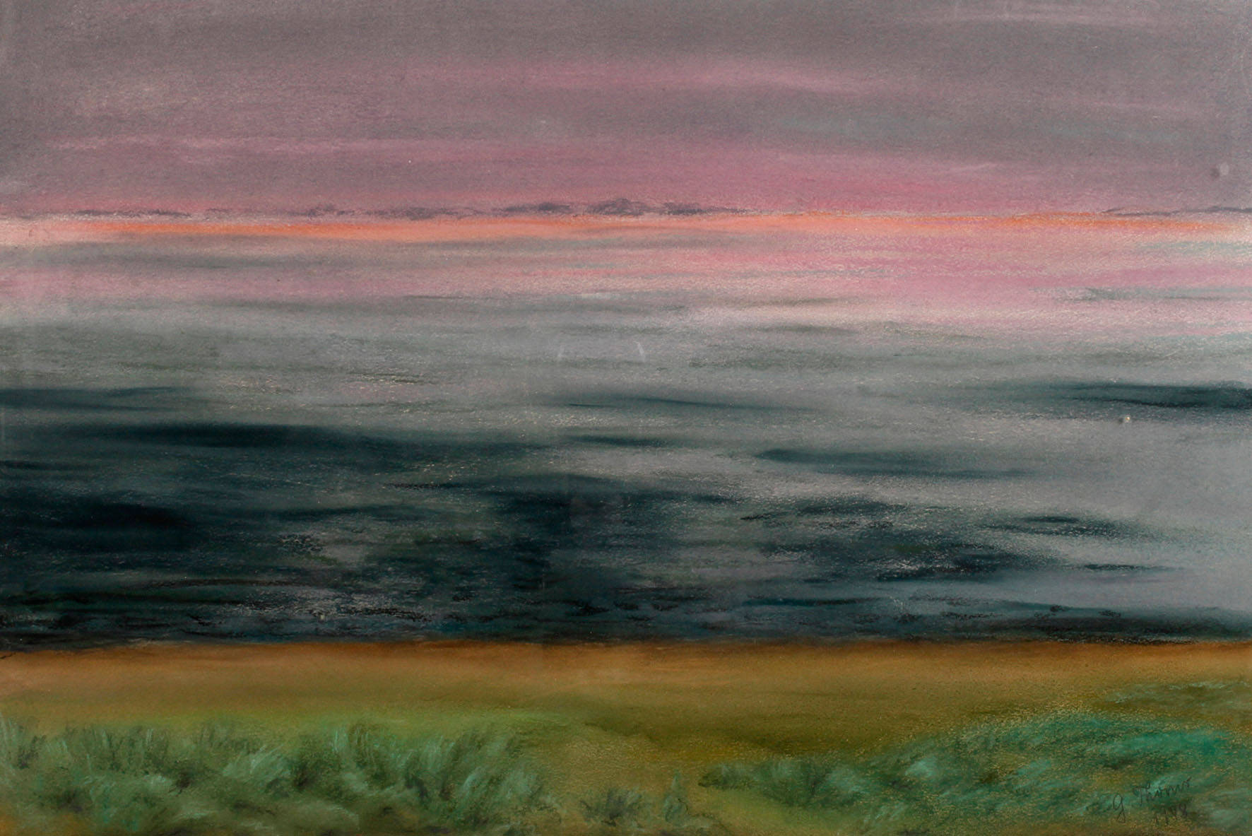 G. Thoms, Abenddämmerung am Meer
