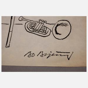 Karikatur zur Friedensbewegung