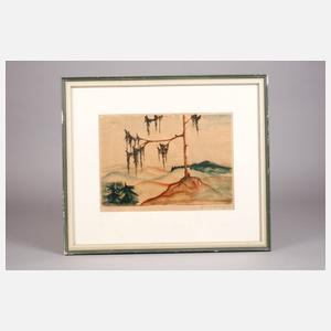 Zwei phantastische Gebirgslandschaften