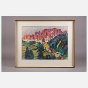 Ansicht von Tiers in den Dolomiten