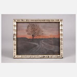 Landschaft in der Abenddämmerung