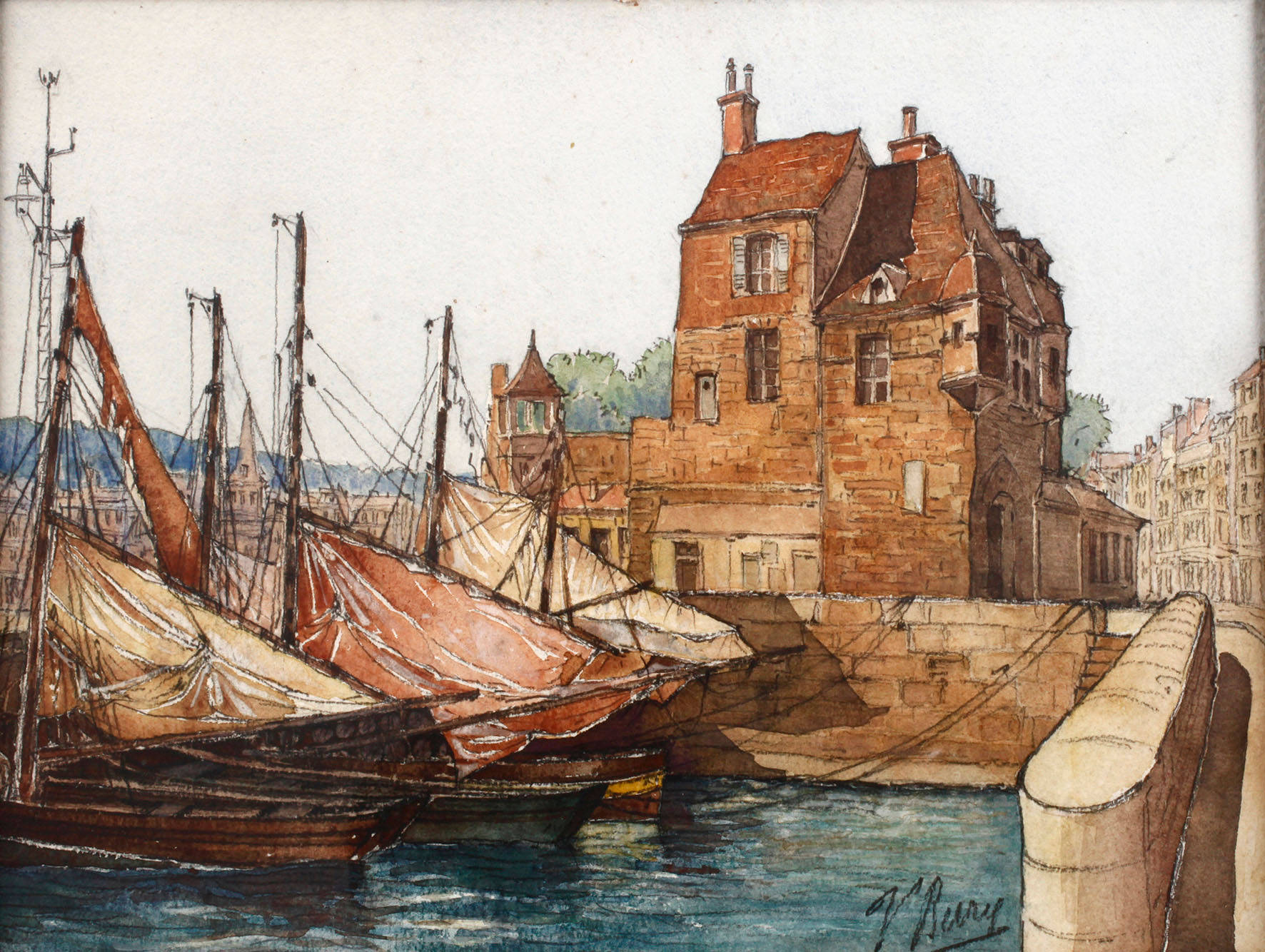 Französische Hafenstadt