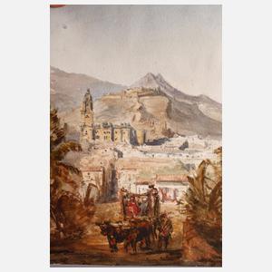 Historisierte Ansicht von Málaga