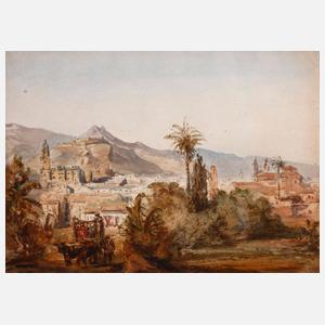 Historisierte Ansicht von Málaga