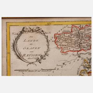 Landkarte Reußische Herrschaft