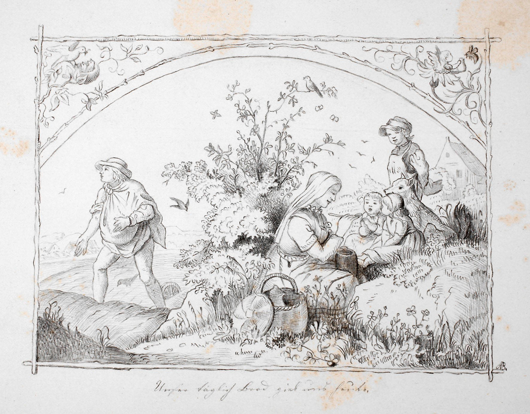 nach Ludwig Richter, ”Unser täglich Brot”