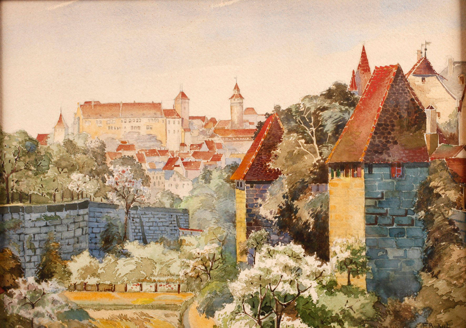 Prof. Fritz Beckert, Ansicht von Nürnberg