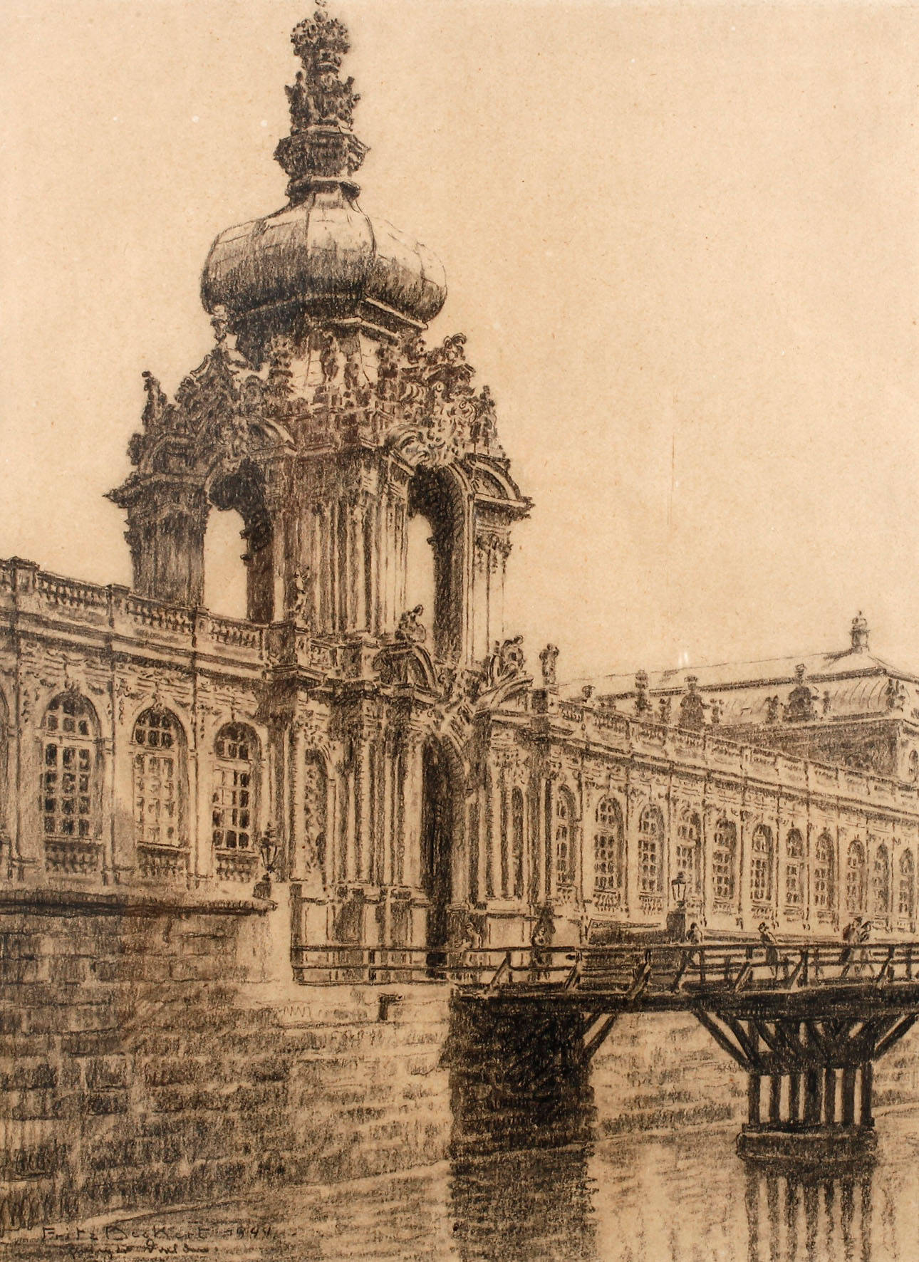 Prof. Fritz Beckert, Der Zwinger in Dresden