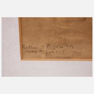 Prof. Fritz Beckert, Lastenkahn vor Dresden