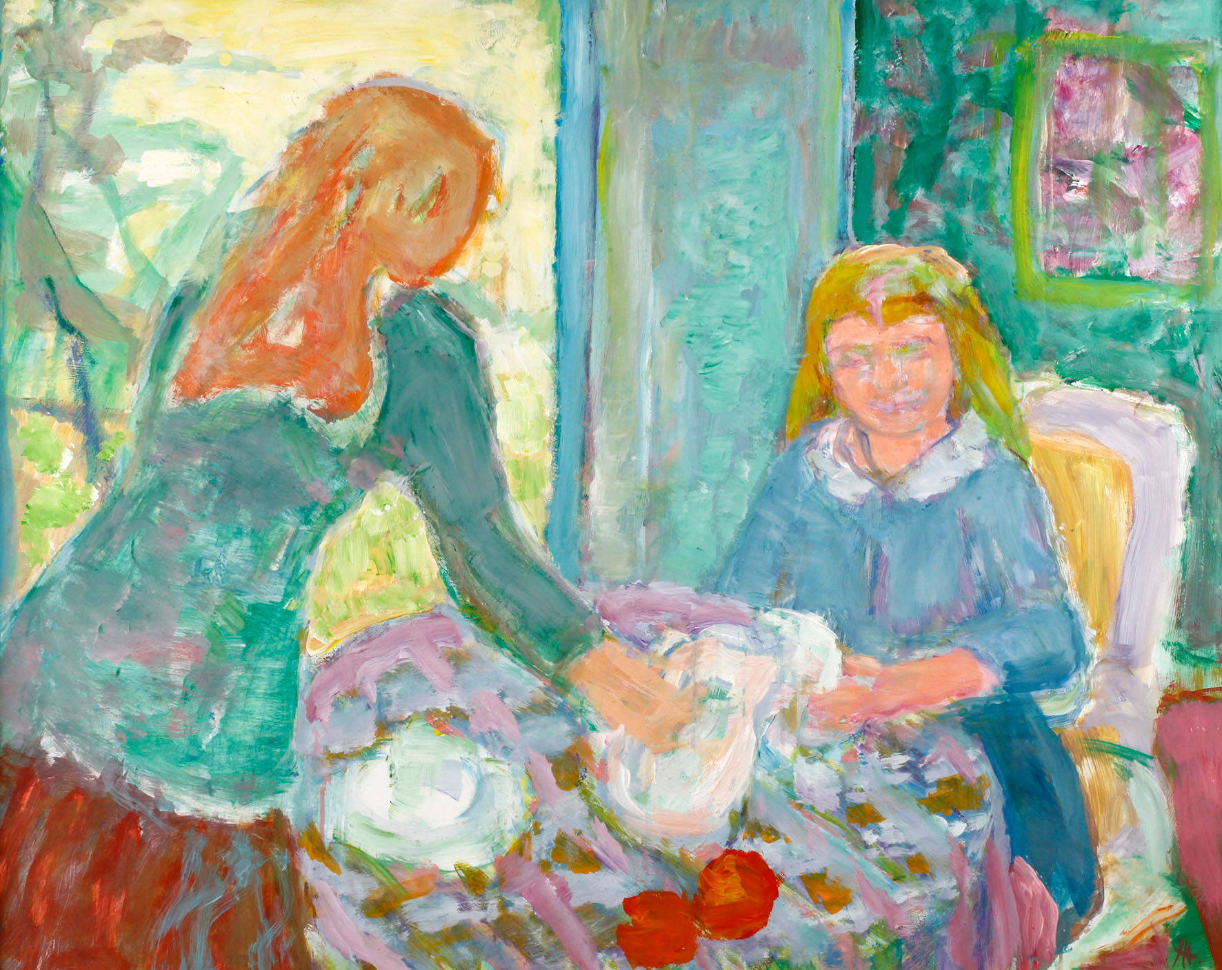 Herbert Helmert, Mädchen im Interieur