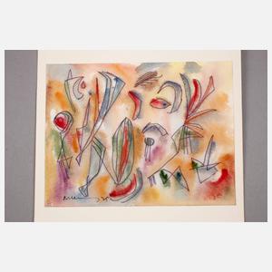 Albert Hennig, Vier abstrakte Kompositionen