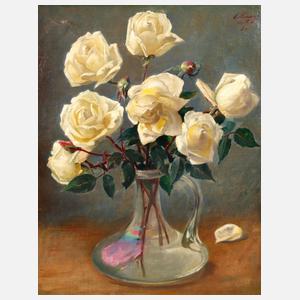 Ernst Knaur, attr., Rosenstillleben