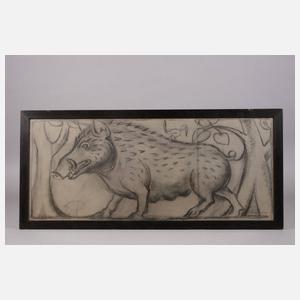 Kohlhoff, Ornamententwurf ”Wildsau”