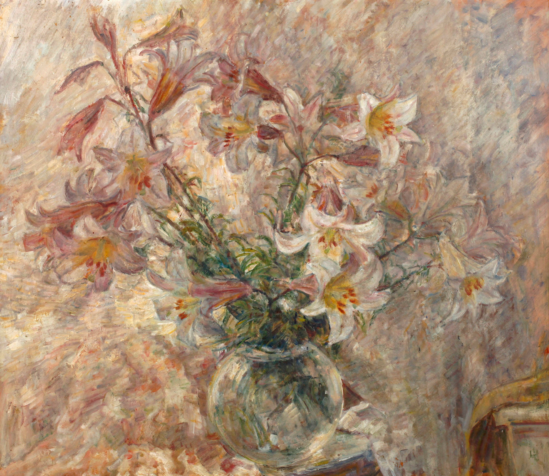 Walter Löhner, Lilienstrauß in Glasvase