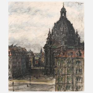 Fritz Naumann, Ansicht Neumarkt in Dresden