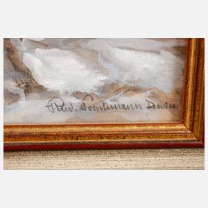 Rudolf Poeschmann, Burghof in Runkel