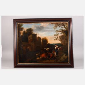 A. C. Berghe, Bukolische Hirtenlandschaft