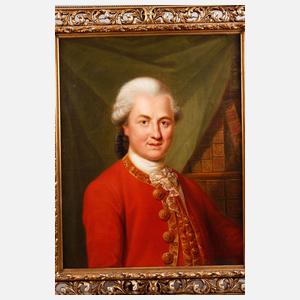 Johann Wilhelm Hoffnas, attr., Portraitpendants