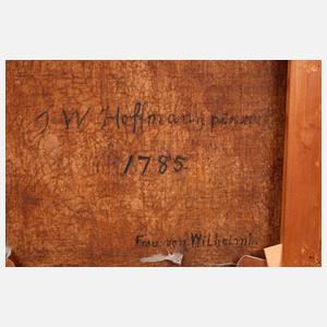 Johann Wilhelm Hoffnas, attr., Portraitpendants