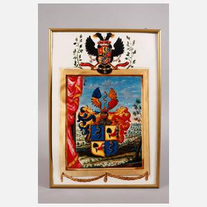 Johann Wilhelm Hoffnas, attr., Portraitpendants