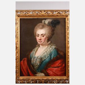 Johann Wilhelm Hoffnas, attr., Portraitpendants