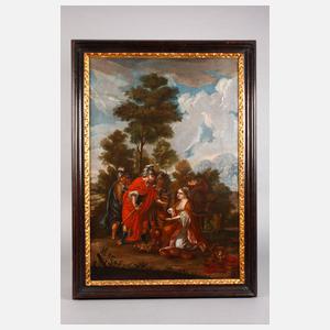 Barocke Szene Darbringung des Brotes