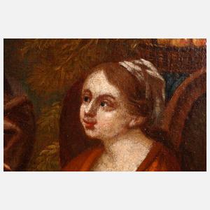 Barocke Szene Darbringung des Brotes