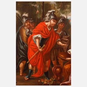 Barocke Szene Darbringung des Brotes