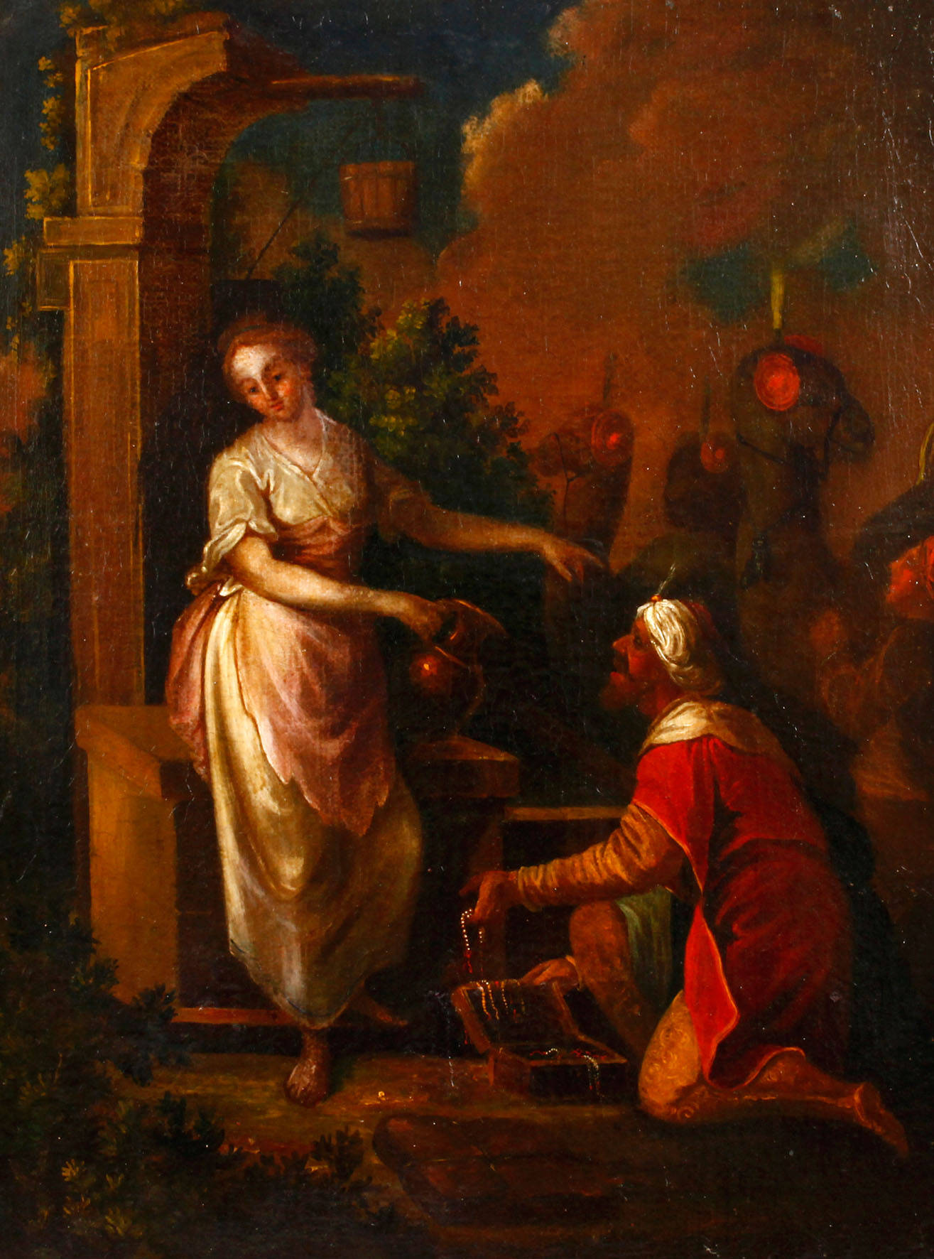 Elieser und Rebekka am Brunnen