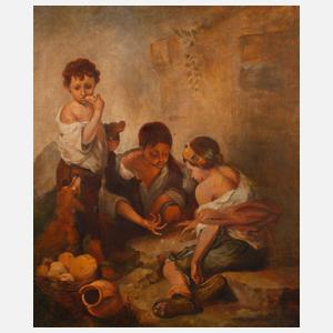 ”Kinder beim Würfelspiel”