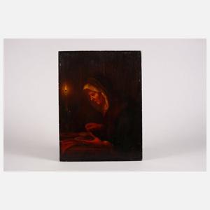 Paar barocke Portraitpendants