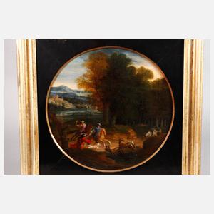 Barocke Hirschjagdszene