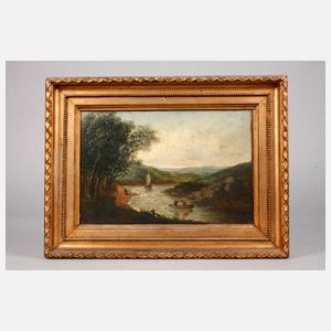 Sommerliche Flussszene