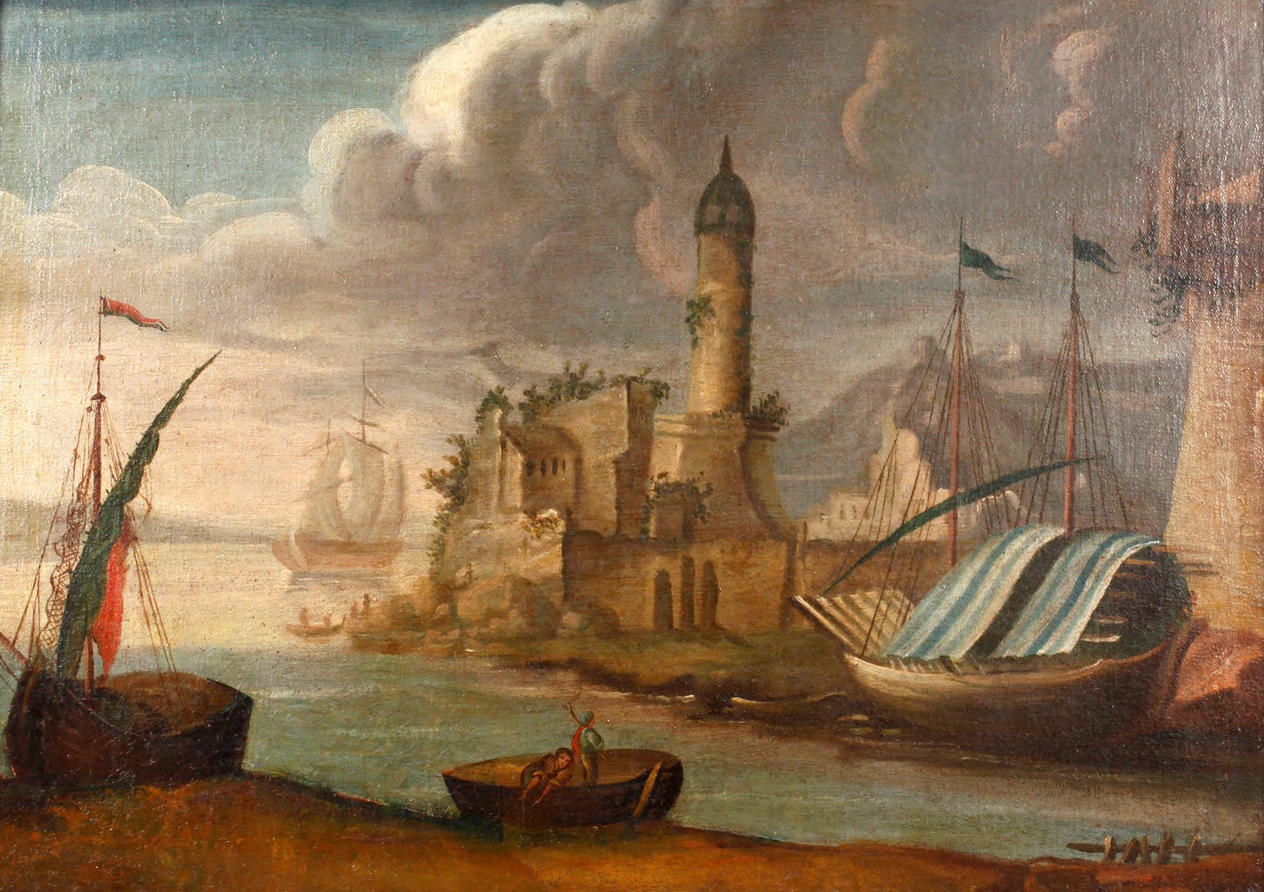 Barocke Hafenansicht