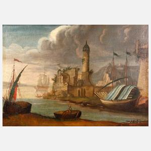 Barocke Hafenansicht