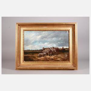 Charles Emile Jacque, Schafherde im Burgund