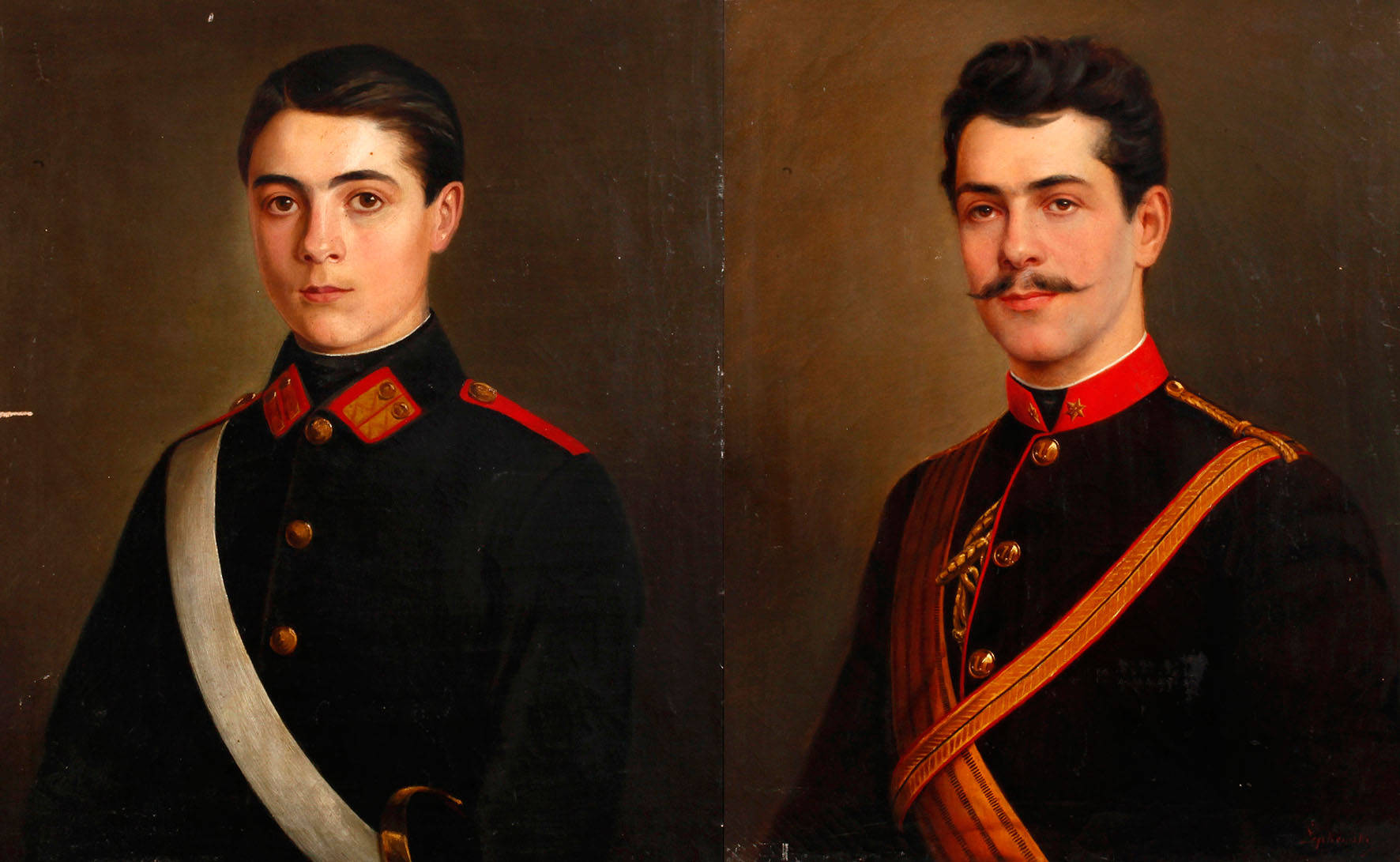 Lepkowski, Paar Soldatenportraits